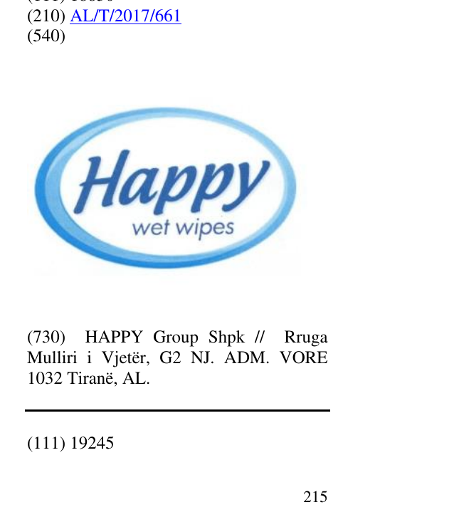 Zëri i markës Happy në buletin