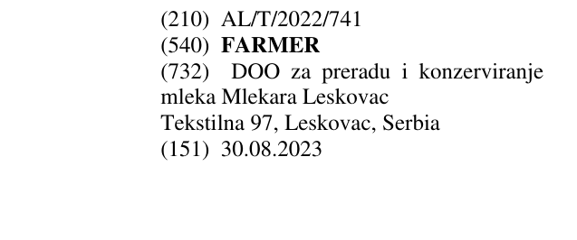 Zëri i markës FARMER në buletin