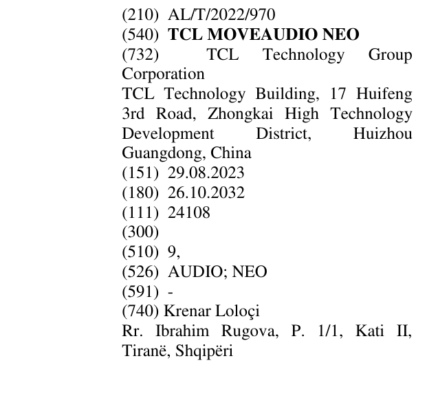 Zëri i markës TCL MOVEAUDIO NEO në buletin