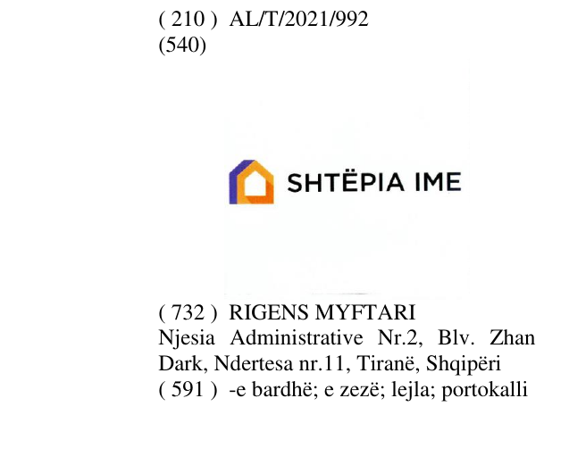 Zëri i markës SHTEPIA IME në buletin