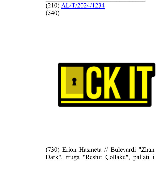 Zëri i markës LOCK IT në buletin