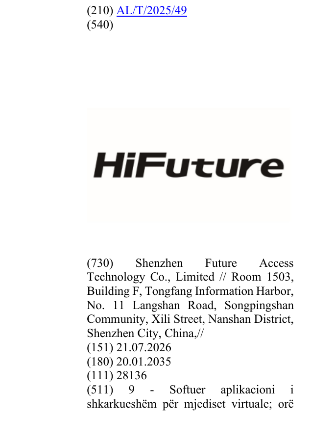 Zëri i markës HiFuture në buletin