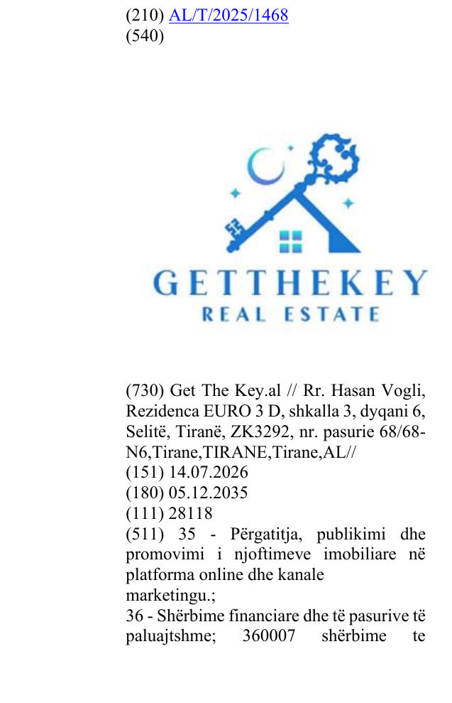 Zëri i markës REAL ESTATE në buletin