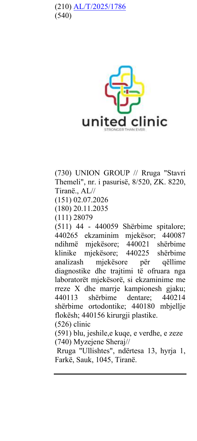 Zëri i markës clinic në buletin