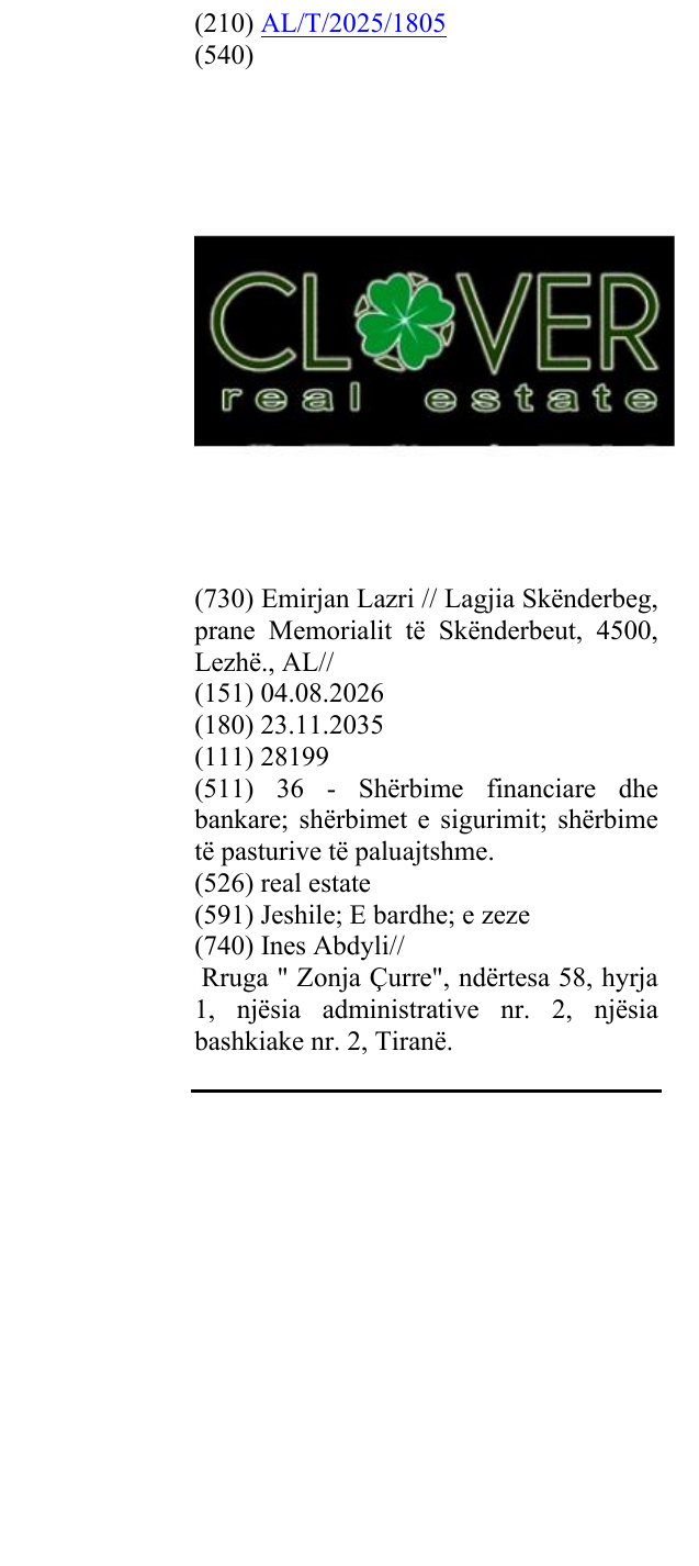 Zëri i markës real estate në buletin