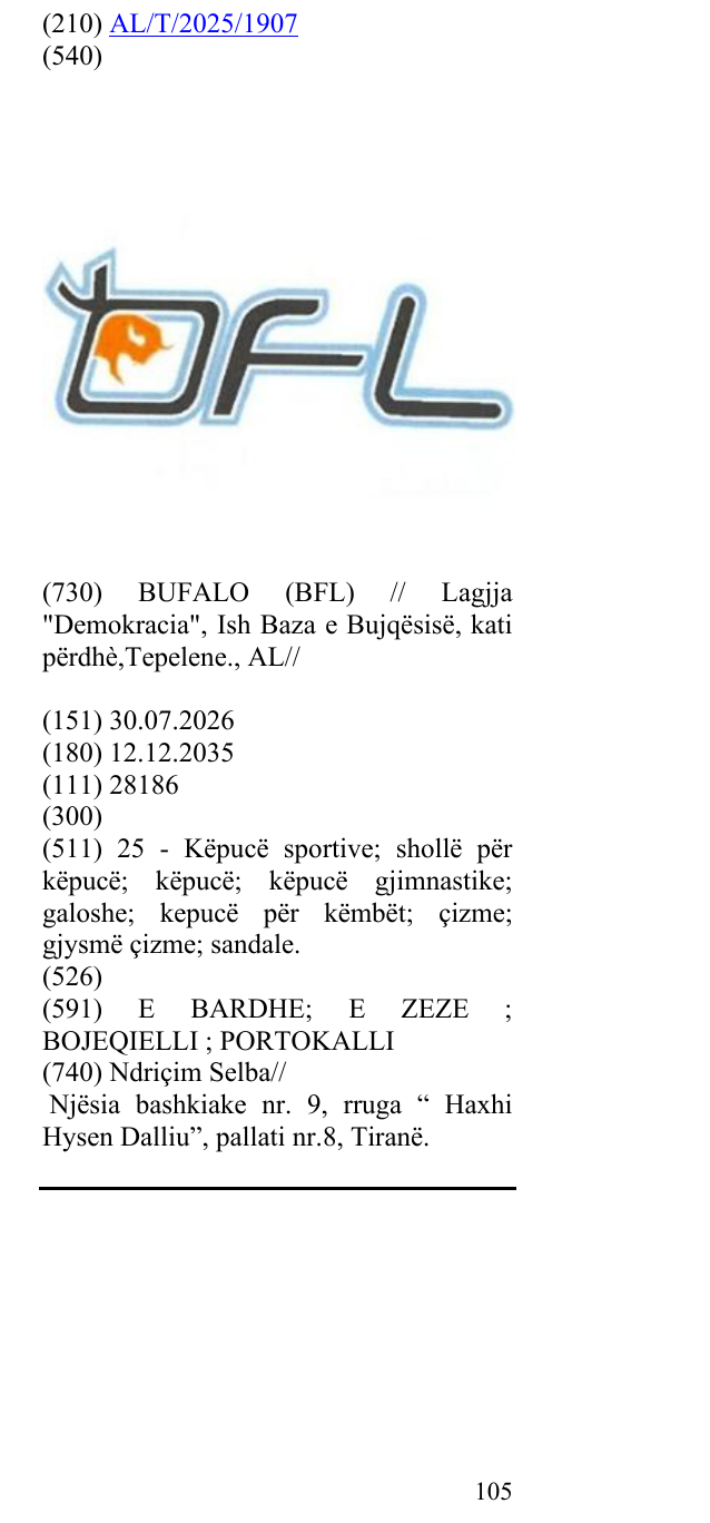 Zëri i markës BFL në buletin