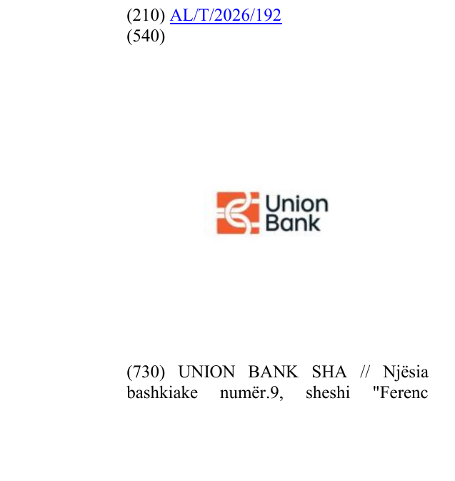 Zëri i markës Fjala "Bank" në buletin