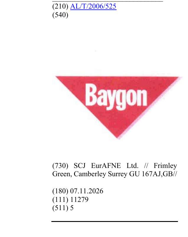 Zëri i markës BAYGON & DESIGN në buletin