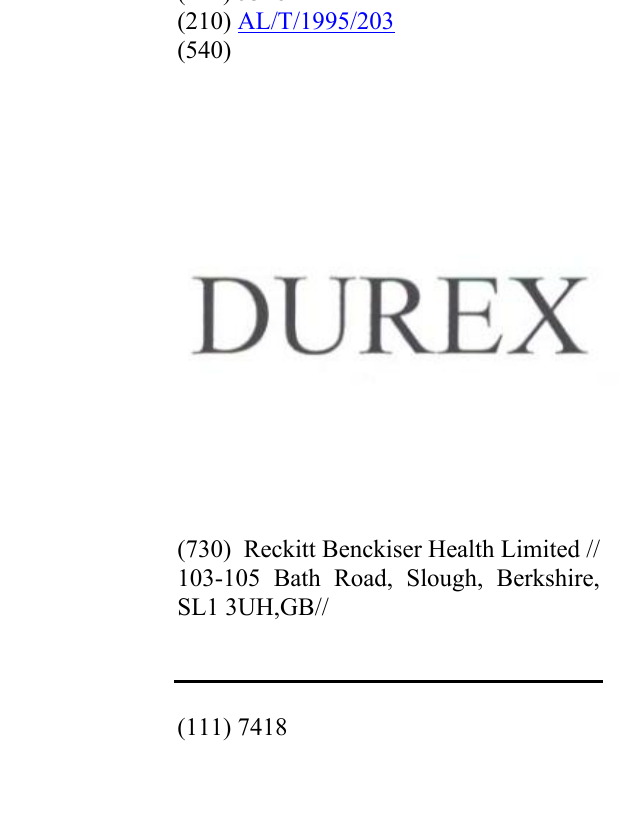 Zëri i markës DUREX në buletin