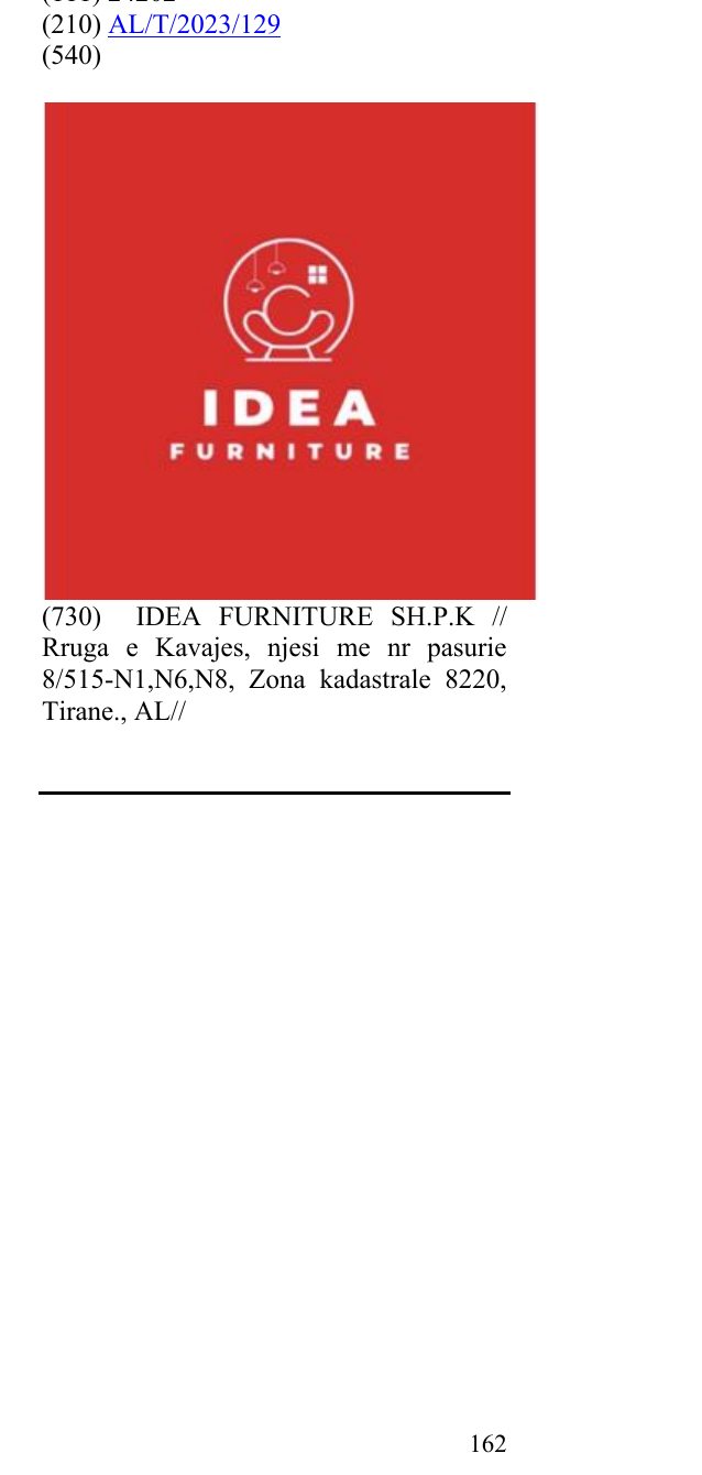 Zëri i markës IDEA FURNITURE në buletin