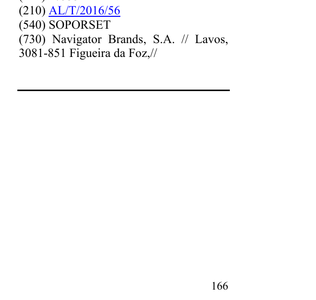 Zëri i markës SOPORSET në buletin