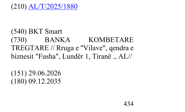 Zëri i markës BKT Smart në buletin