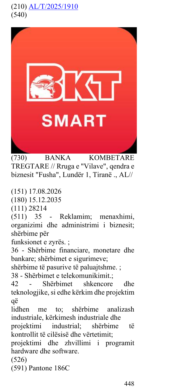 Zëri i markës BKT SMART në buletin