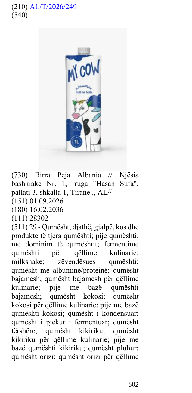 Zëri i markës 3.2 % milk fat, Full fat Milk, 1L në buletin