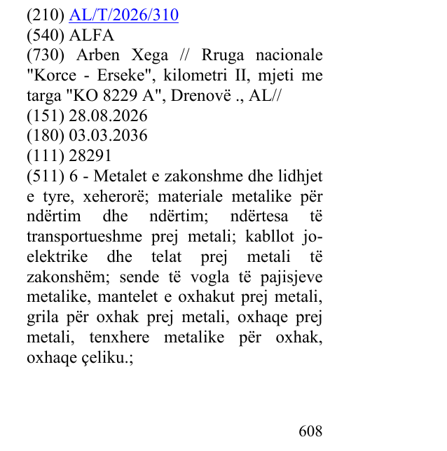 Zëri i markës ALFA në buletin