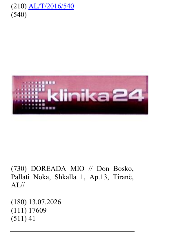 Zëri i markës klinika 24 në buletin
