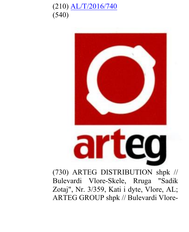 Zëri i markës arteg në buletin