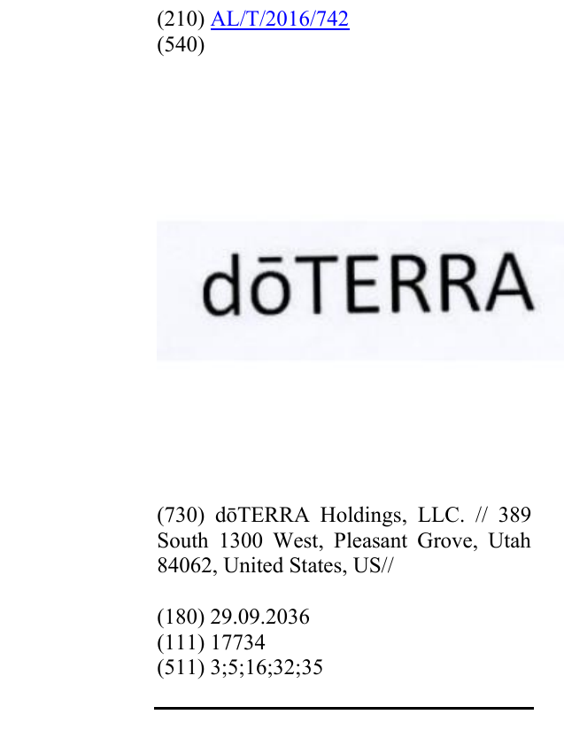 Zëri i markës dōTERRA në buletin