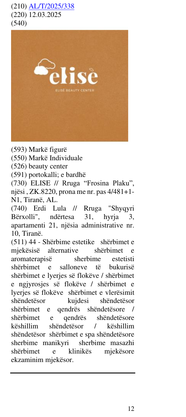 Zëri i markës beauty center në buletin