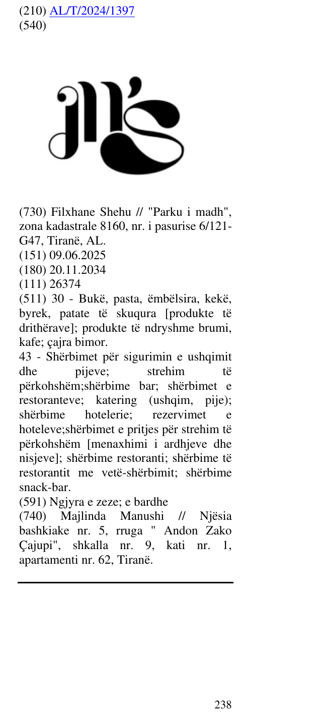 Zëri i markës INS në buletin
