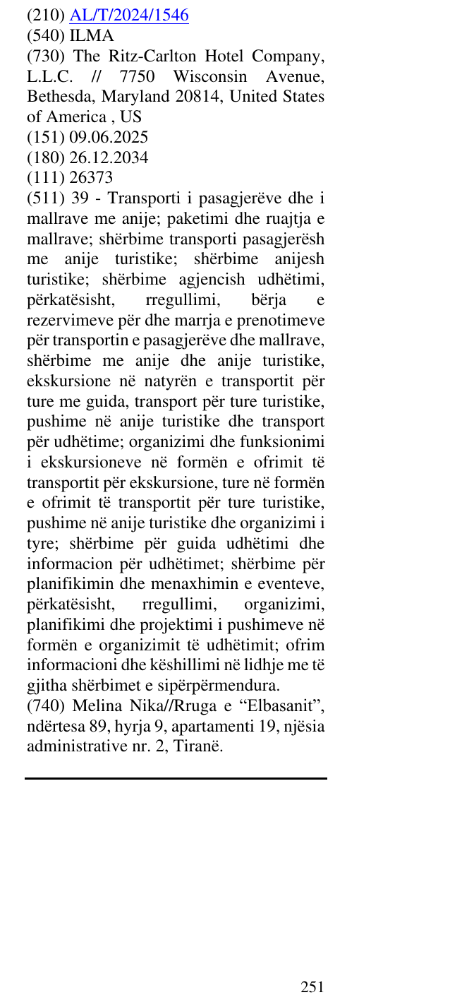 Zëri i markës ILMA në buletin