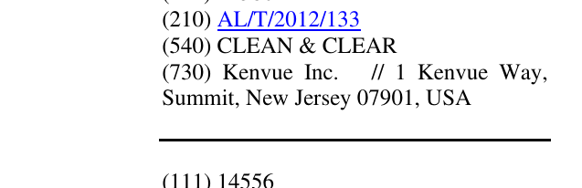 Zëri i markës CLEAN & CLEAR në buletin