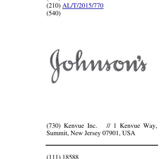 Zëri i markës Johnson's në buletin