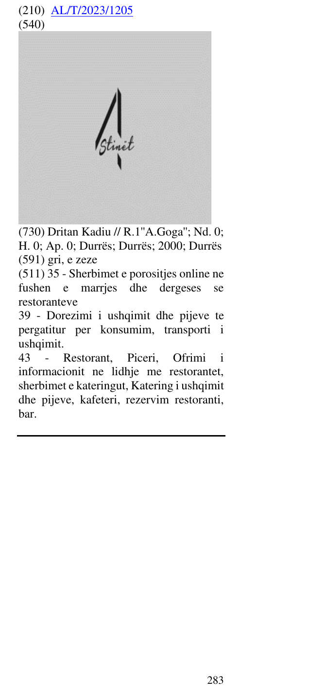 Zëri i markës 4Stinet në buletin