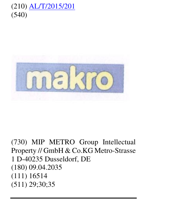 Zëri i markës makro në buletin