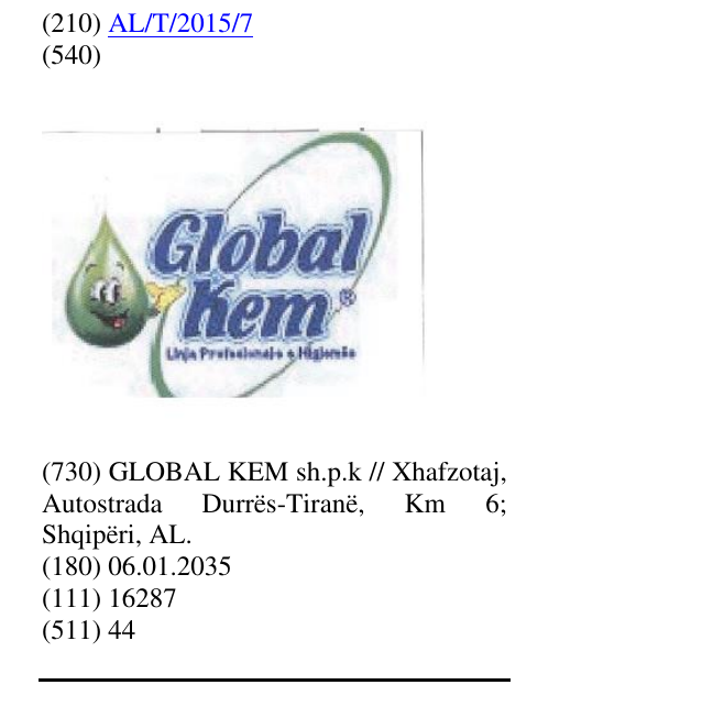 Zëri i markës Global Kem
Linja Profesionale e Higjenës në buletin