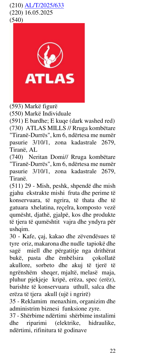 Zëri i markës ATLAS në buletin