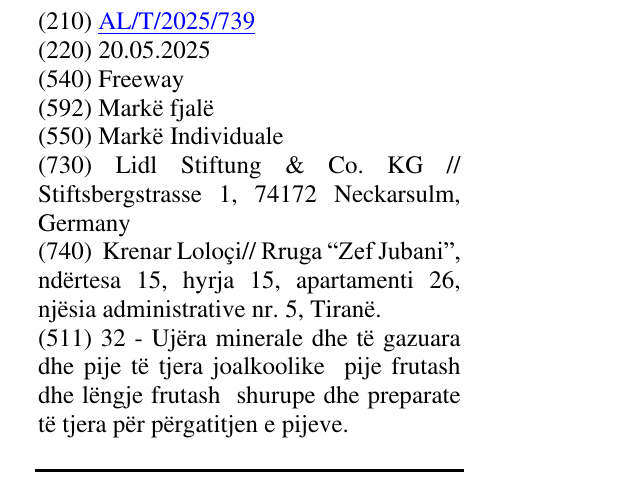 Zëri i markës Freeway në buletin