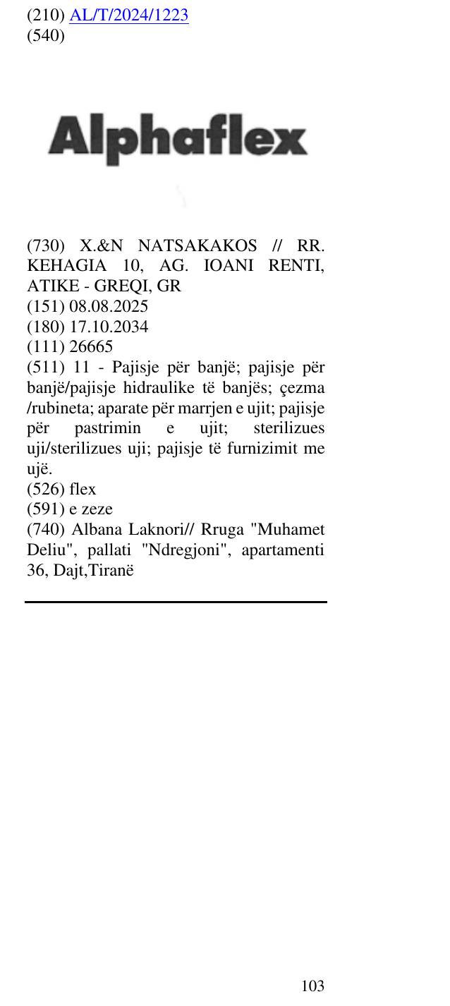 Zëri i markës flex në buletin