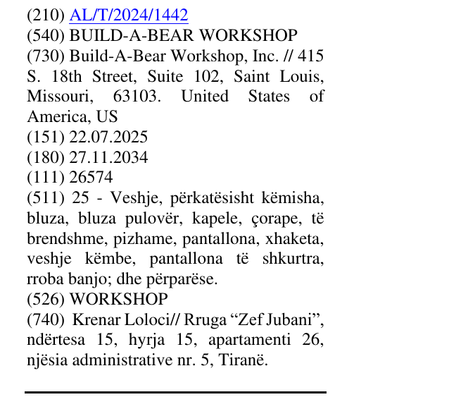 Zëri i markës BUILD-A-BEAR WORKSHOP në buletin