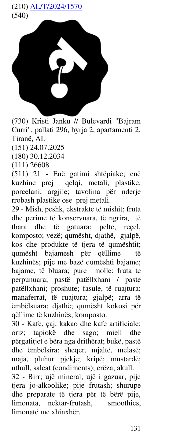 Zëri i markës K në buletin