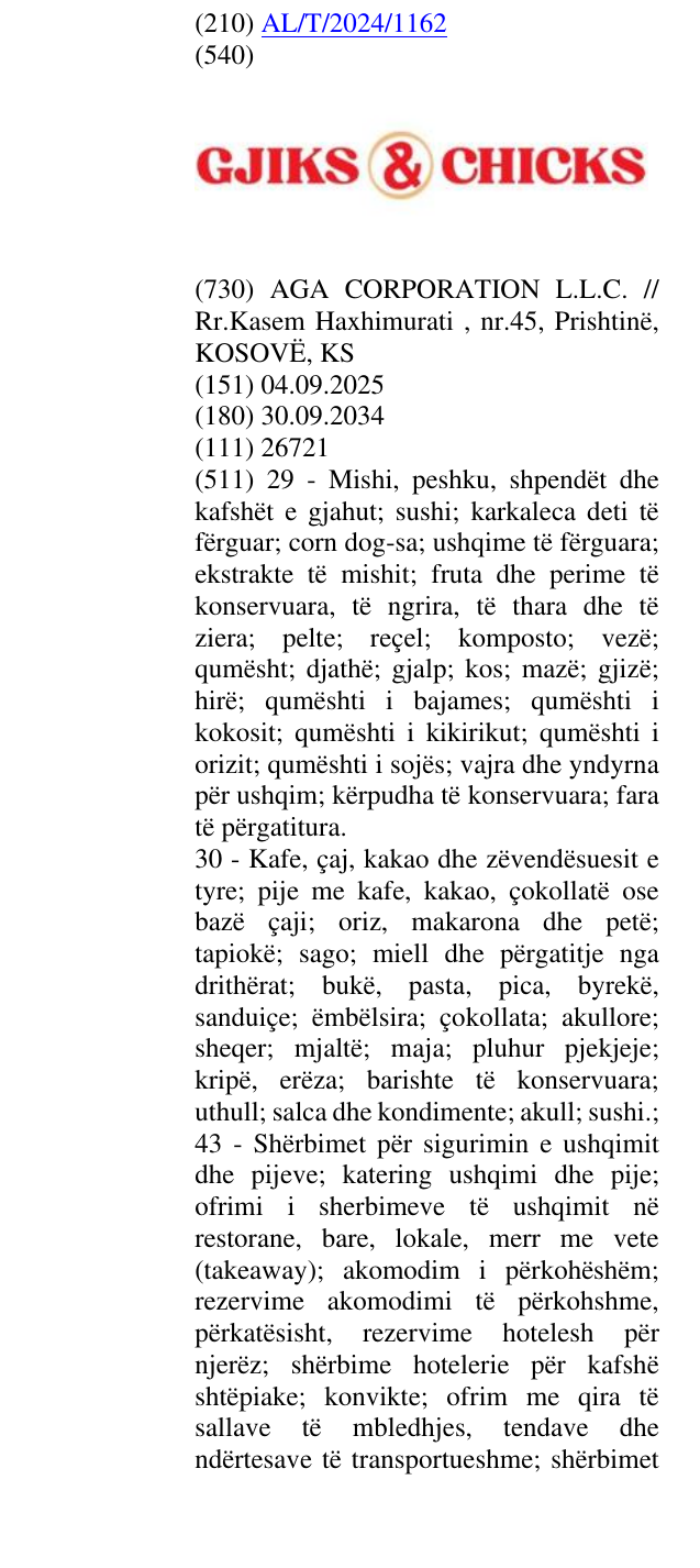 Zëri i markës "&" në buletin