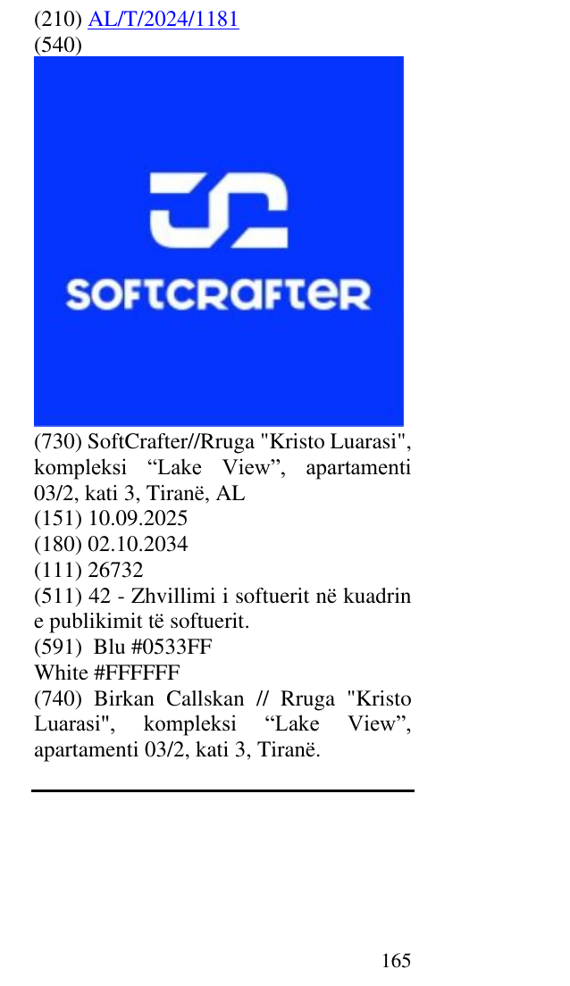 Zëri i markës SOFTCRAFTER në buletin
