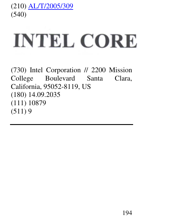 Zëri i markës INTEL CORE në buletin