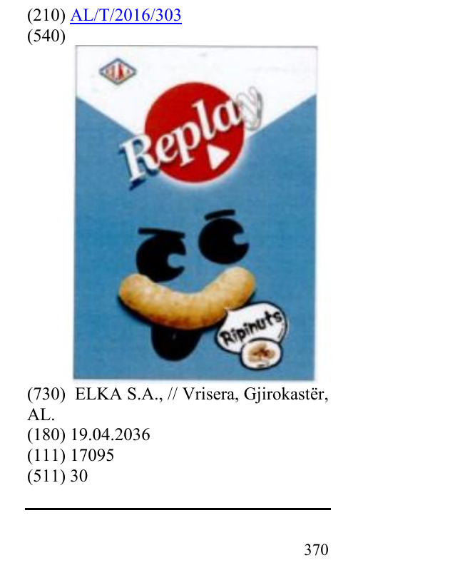 Zëri i markës REPLAY Ripinuts në buletin
