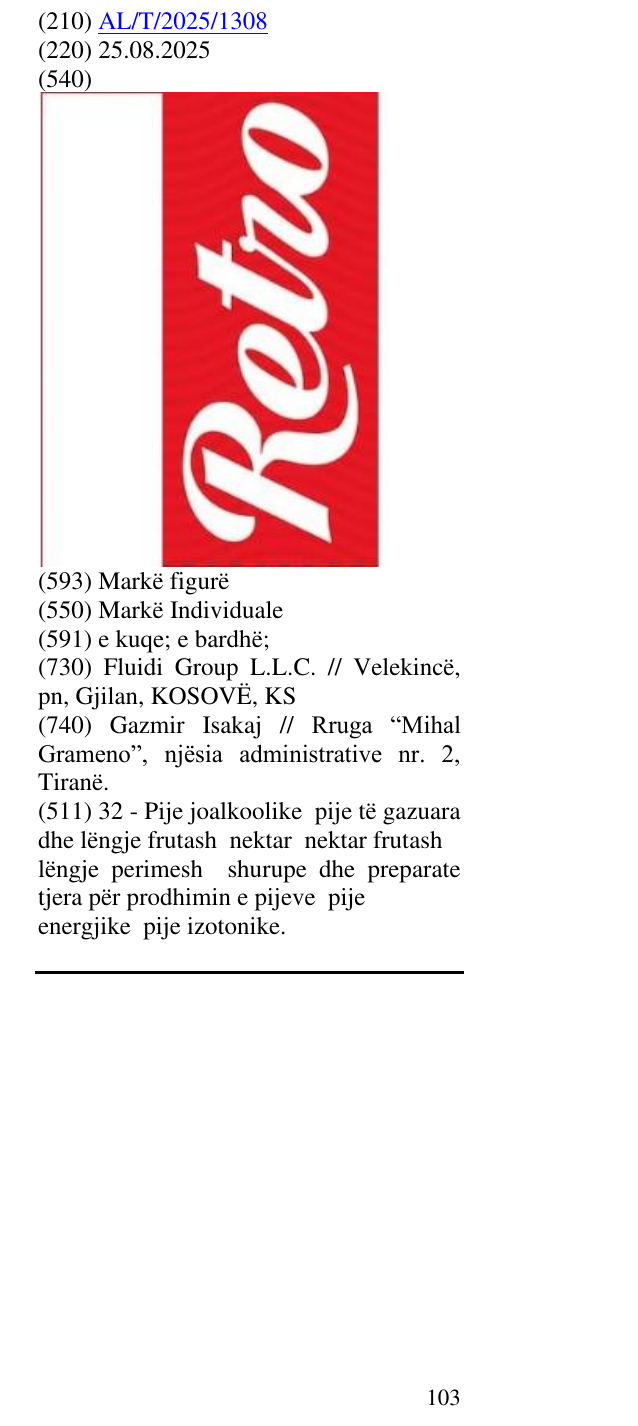 Zëri i markës RETRO në buletin