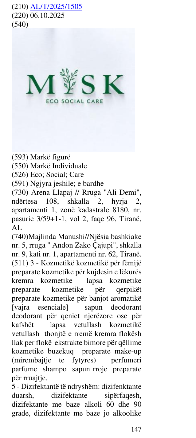 Zëri i markës Eco; Social; Care në buletin