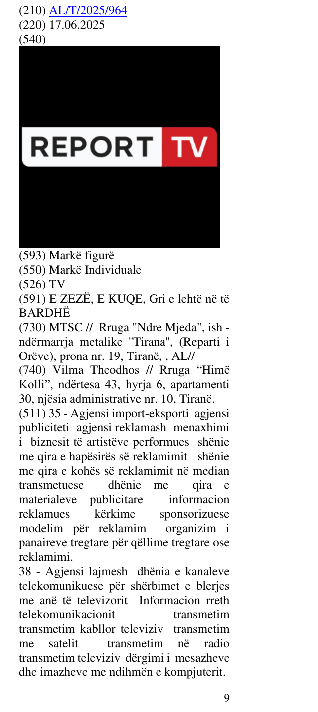 Zëri i markës TV në buletin