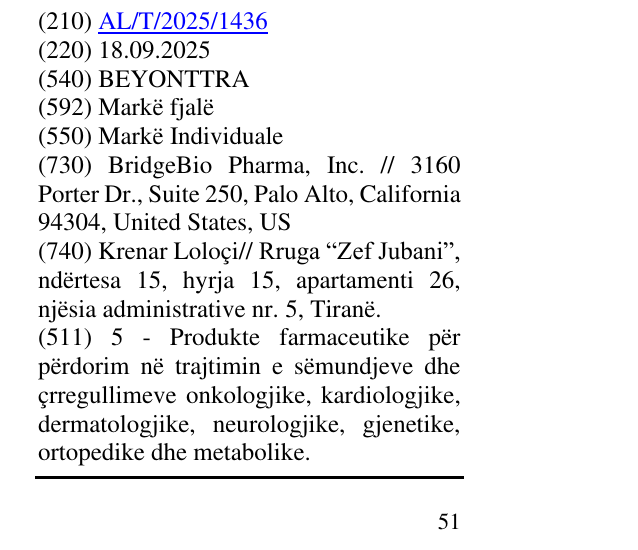 Zëri i markës BEYONTTRA në buletin