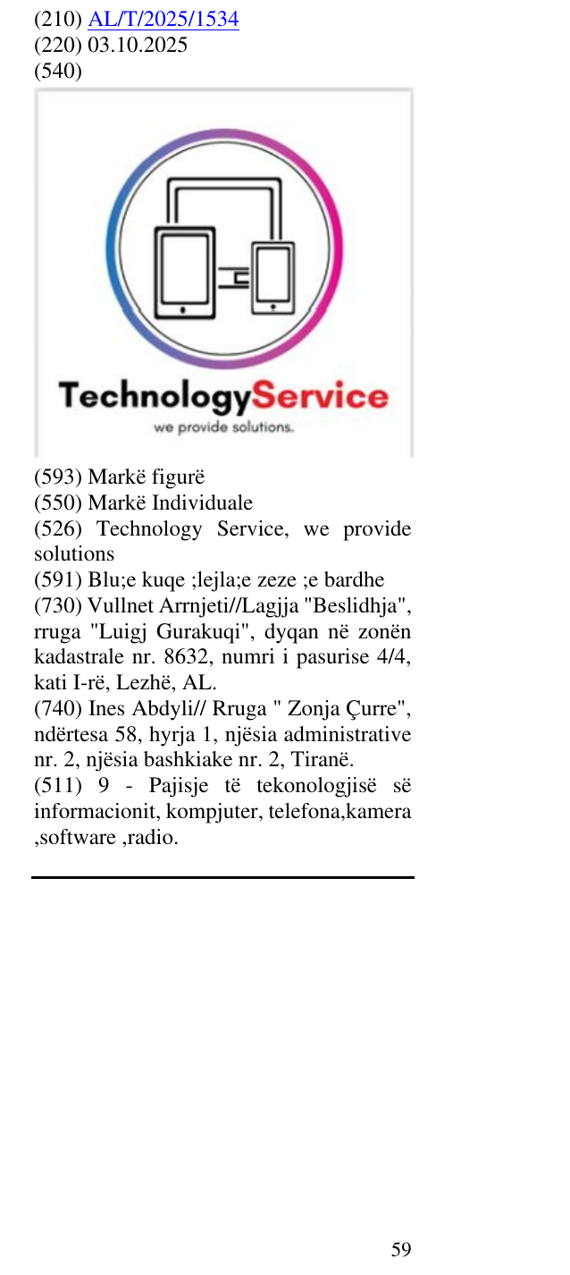 Zëri i markës Technology Service, we provide solutions në buletin