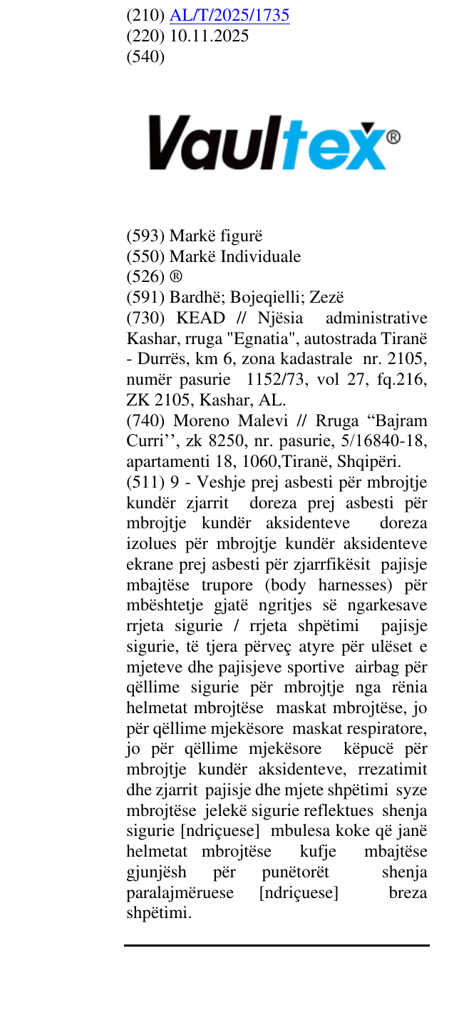 Zëri i markës ® në buletin