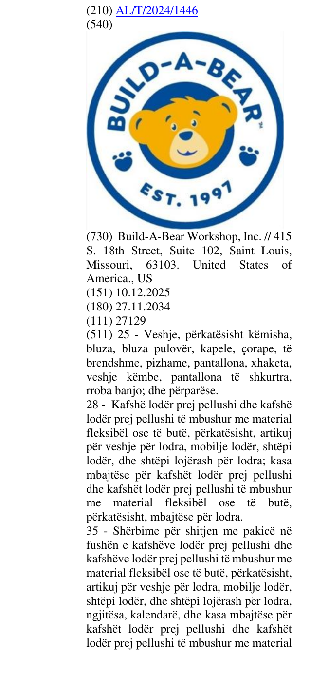 Zëri i markës EST. 1997 në buletin