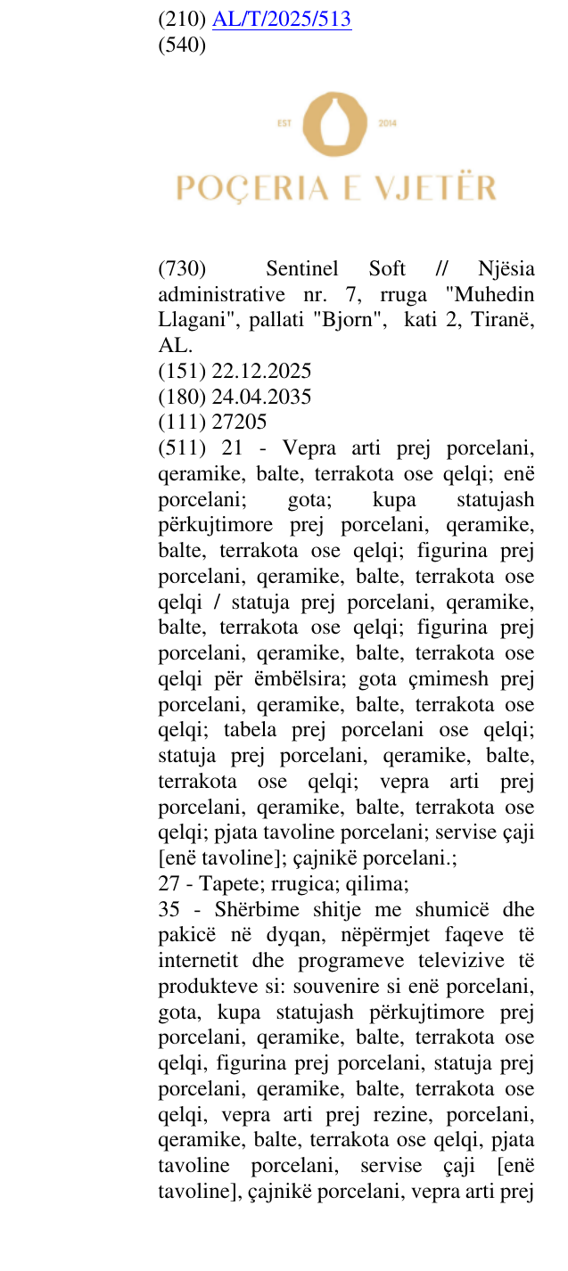 Zëri i markës EST; 2014; POÇERIA në buletin