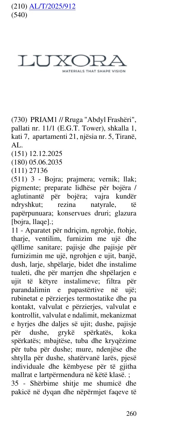 Zëri i markës Materials në buletin