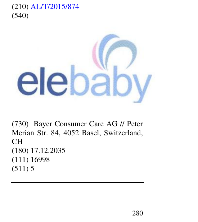 Zëri i markës elebaby në buletin
