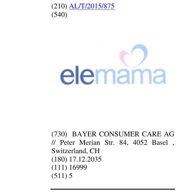 Zëri i markës elemama në buletin